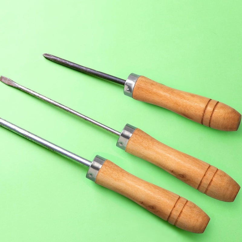 ANCIRS 4pcs Wooden File Handle with Strong Metal Collars, Large Wood Handle for 10"-12" File - Image 5
